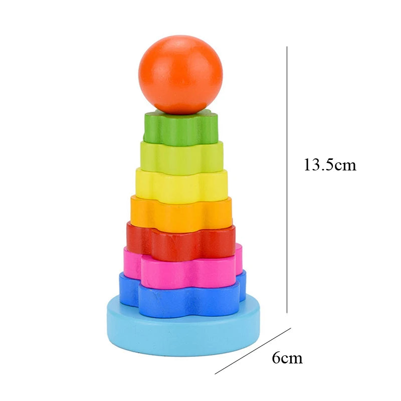 Montessori 3D Wooden Puzzles Educational Baby Toy for Early Learning