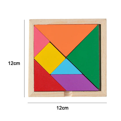 Montessori 3D Wooden Puzzles Educational Baby Toy for Early Learning