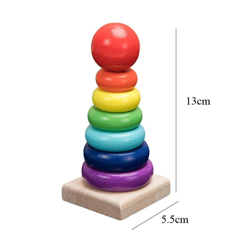 Montessori 3D Wooden Puzzles Educational Baby Toy for Early Learning