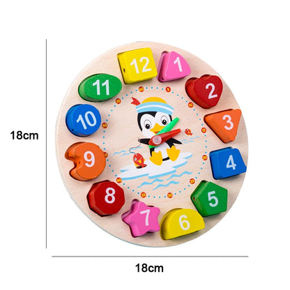 Montessori 3D Wooden Puzzles Educational Baby Toy for Early Learning