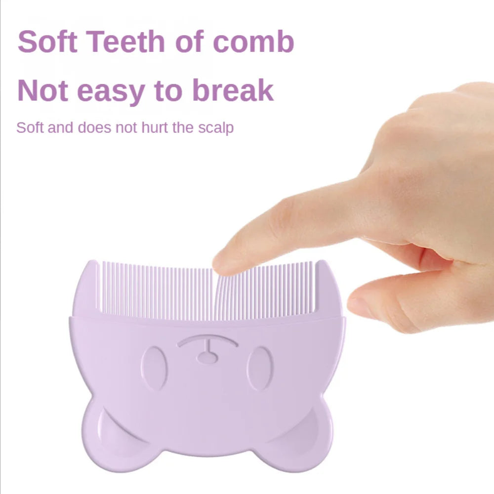 Baby Head Fat Comb and Soft Silicone Massager for Newborns