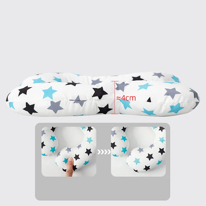 Cartoon U-Shaped Cotton Pillow for Baby Travel and Stroller