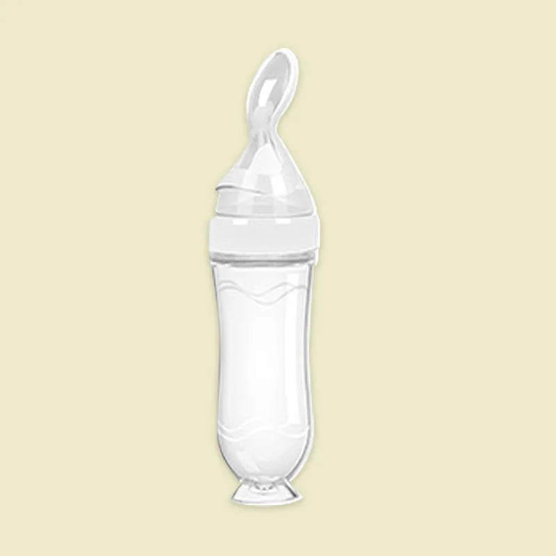 90ML Silicone Squeeze Feeding Bottle for Newborn Baby and Toddlers