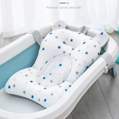 Adjustable Baby Bathtub Pad Foldable Bath Support Seat Cushion Mat