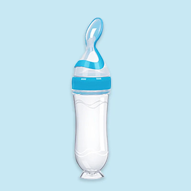 90ML Silicone Squeeze Feeding Bottle for Newborn Baby and Toddlers