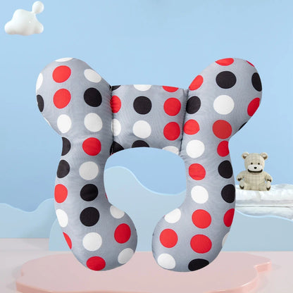 Cartoon U-Shaped Cotton Pillow for Baby Travel and Stroller