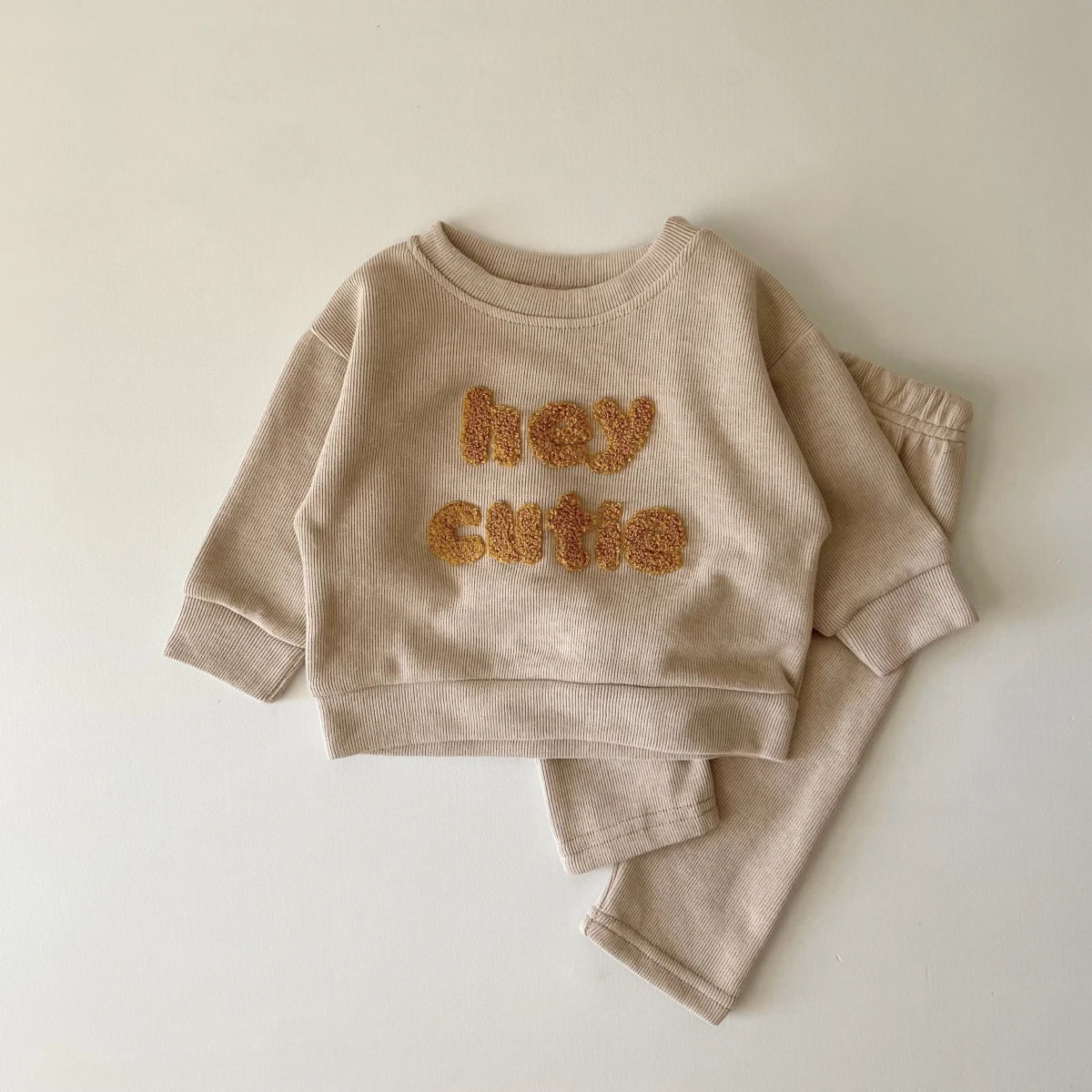 Casual Autumn Infant Set: Long Sleeve Top + Loose Pants