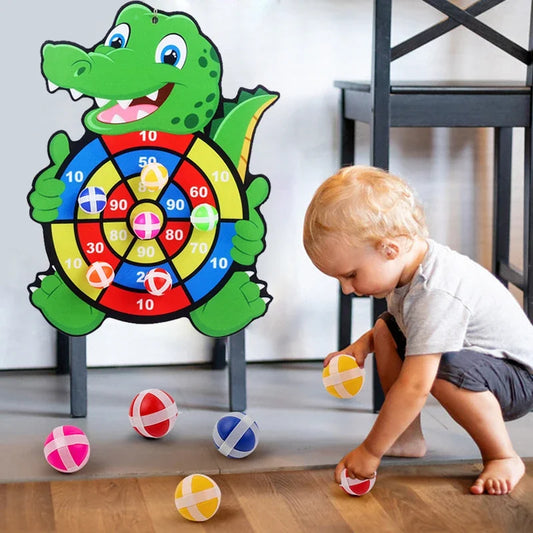 Educational Dart Board Game for Kids, Sticky Ball Indoor Sports