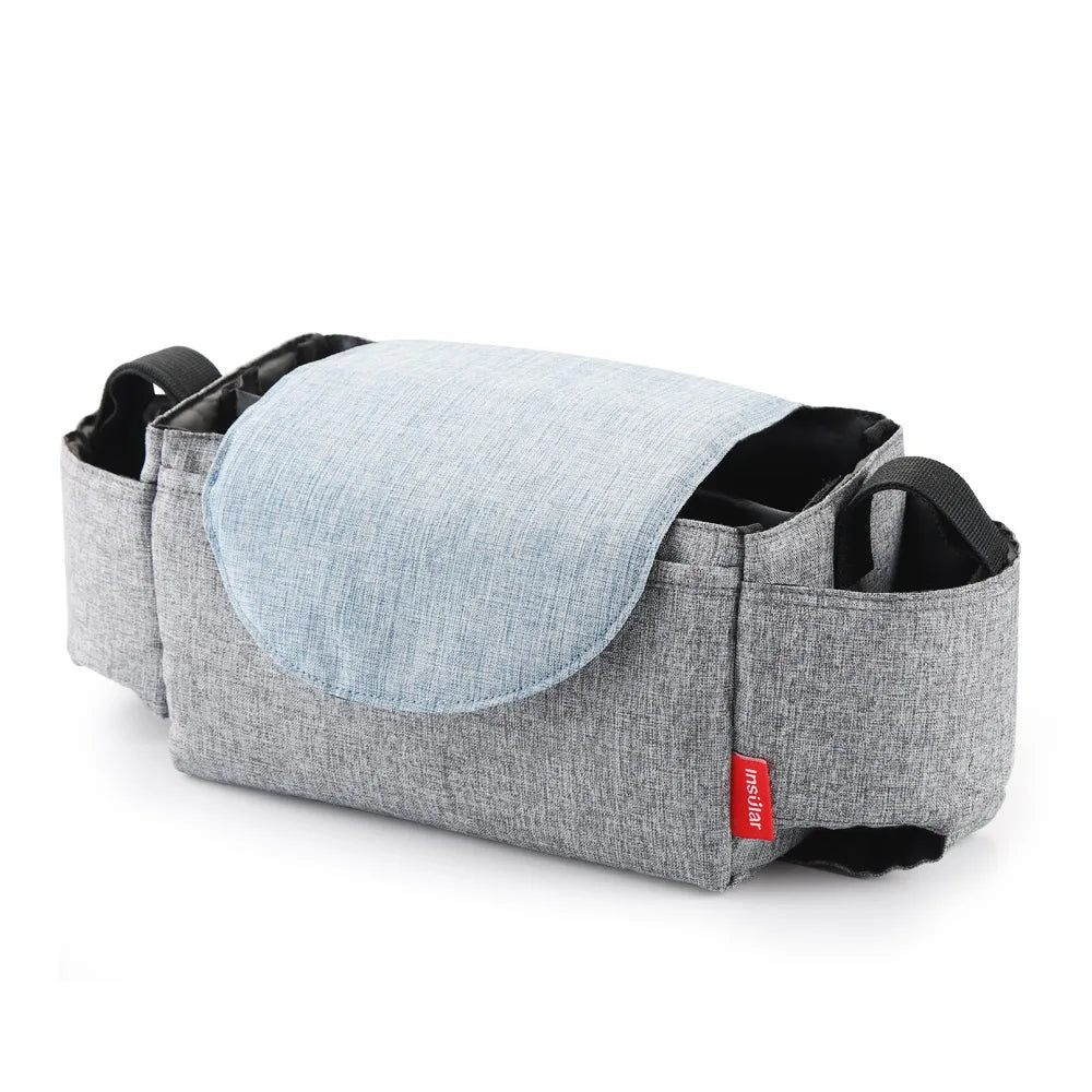 Insular Diaper Bag with Milk Bottle Insulation and Storage