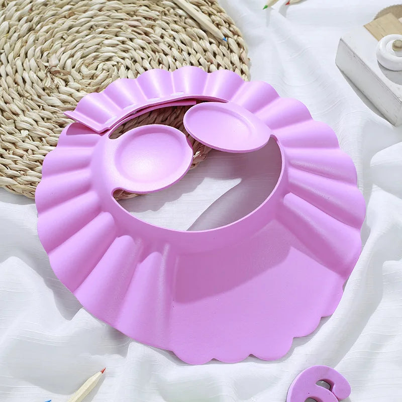 Adjustable Baby Shower Cap for Kids Ear Protection and Shampooing