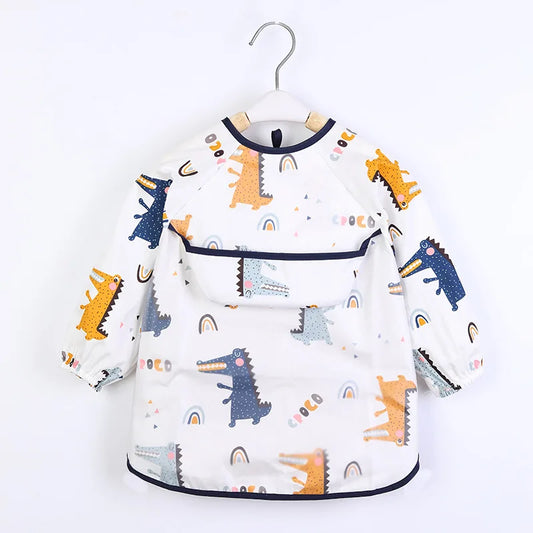 Waterproof Art Smock with Scarf and Pocket for Toddlers