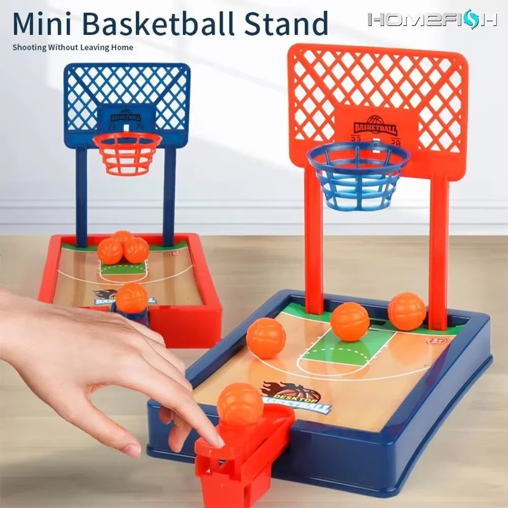 Mini Basketball Machine Desktop Portable Game Set for Indoor Outdoor Fun